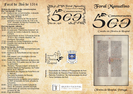 Freguesia de Avô comemora cinco séculos do Foral Manuelino