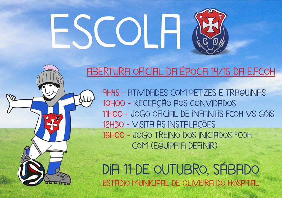 FC Oliveira do Hospital apresenta amanhã escolas de formação