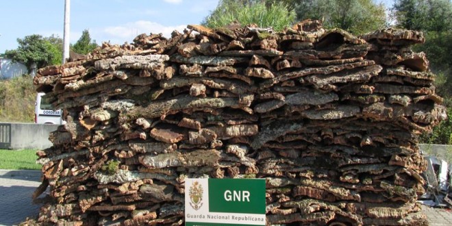 GNR efectua detenção por furto e apreende cortiça